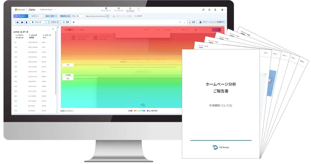 ヒートマップと報告書